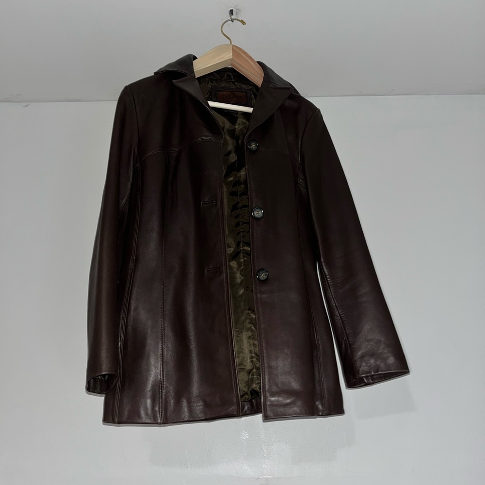 Siena brown leather jacket